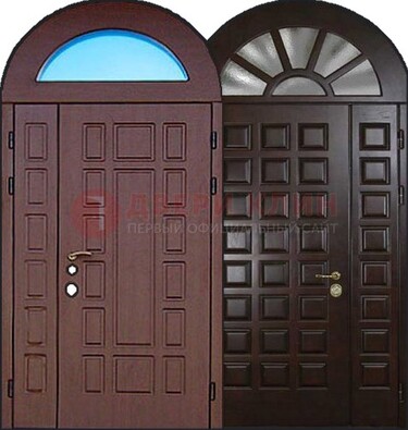 Стальная арочная дверь ДА-8 для административного здания в Чебоксарах