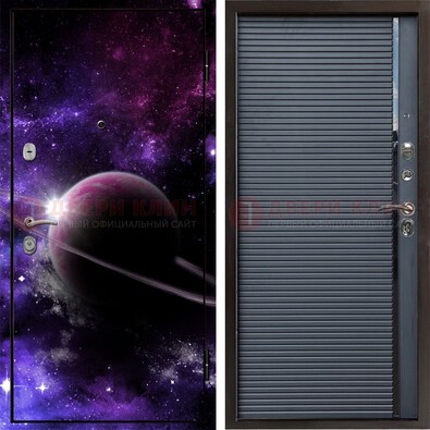 Металлическая дверь с фотопечатью Сатурна ДФ-20 в Чебоксарах