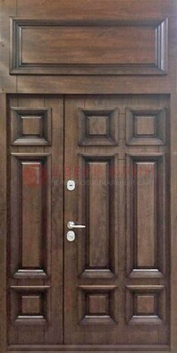 Классическая входная дверь с верхней фрамугой ДФГ-15 в Чебоксарах