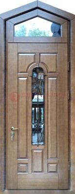 Железная дверь Винорит с фрамугой для частного дома ДФГ-34 в Чебоксарах