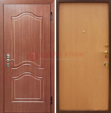 Входная дверь отделанная МДФ и ламинатом внутри ДМ-159 в Чебоксарах