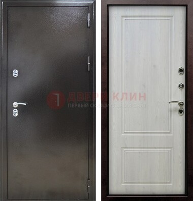 Коричневая железная дверь с МДФ ДМ-170 в Раменском