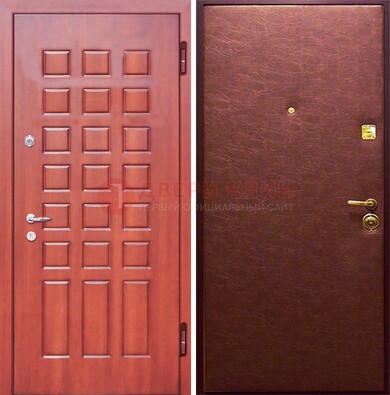 Входная дверь с МДФ и винилискожей ДМ-178 для офиса в Чебоксарах