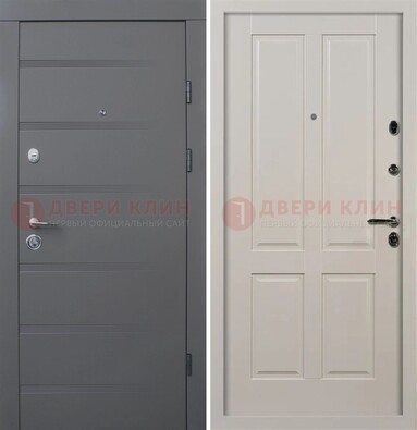 Квартирная железная дверь с МДФ панелями ДМ-423 в Чебоксарах