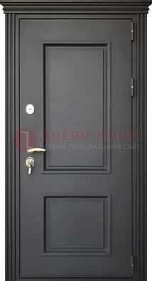 Чёрная дверь с МДФ ДМ-520 в Чебоксарах