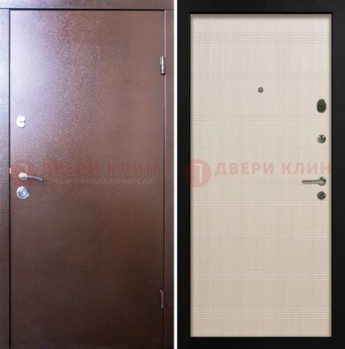 Входная дверь с порошковым покрытием и терморазрывом МДФ ДП-210 в Чебоксарах