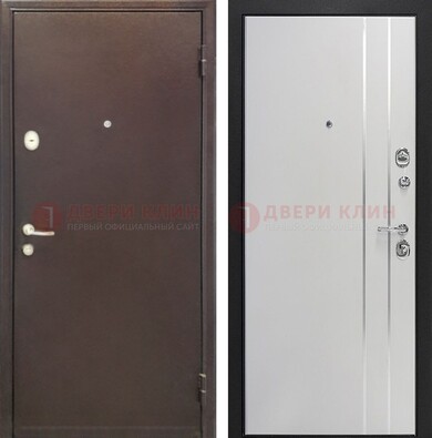 Входная дверь с порошковым покрытием с МДФ с молдингами ДП-232 в Чебоксарах