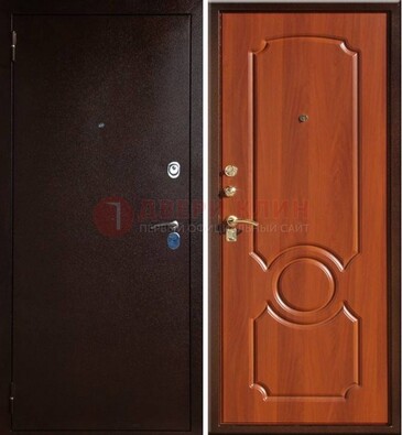 Темная железная дверь с порошковым напылением ДП-46 в Чебоксарах