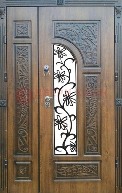 Морозостойкая металлическая парадная дверь ДПР-12 в Ярославле