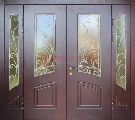 Парадная дверь ДПР-58 с остеклением в Чебоксарах