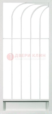 Белая металлическая решетчатая дверь ДР-17 в Чебоксарах