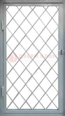 Серая стальная решетчатая дверь ДР-3 в Чебоксарах