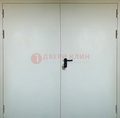 Белая металлическая техническая дверь ДТ-8 в Чебоксарах