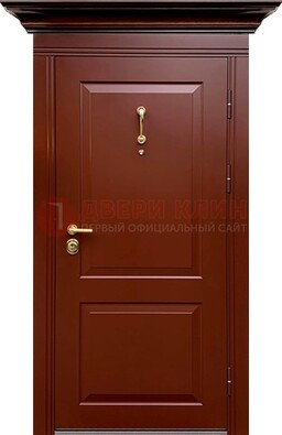 Красная железная дверь винорит для частного дома ДВТ-251 в Чебоксарах