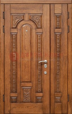 Полуторная железная дверь винорит для дома ДВТ-252 в Чебоксарах