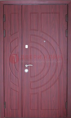 Тамбурная красная железная дверь с виноритом ДВТ-3 в Чебоксарах
