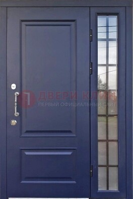 Синяя дверь с виноритом и стеклянными вставками  ДВТ-79 в Чебоксарах